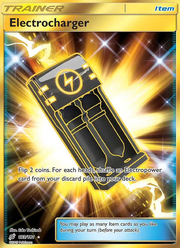 Electrocharger card from Team Up, number 193/181