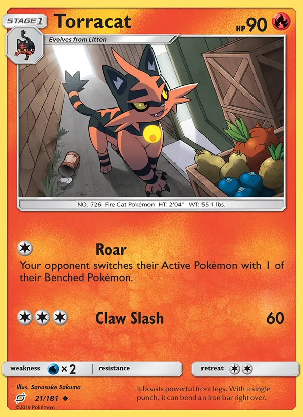 Kartu Torracat dari Team Up, nomor 21/181