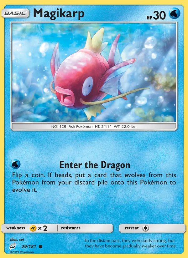 Kartu Magikarp dari Team Up, nomor 29/181