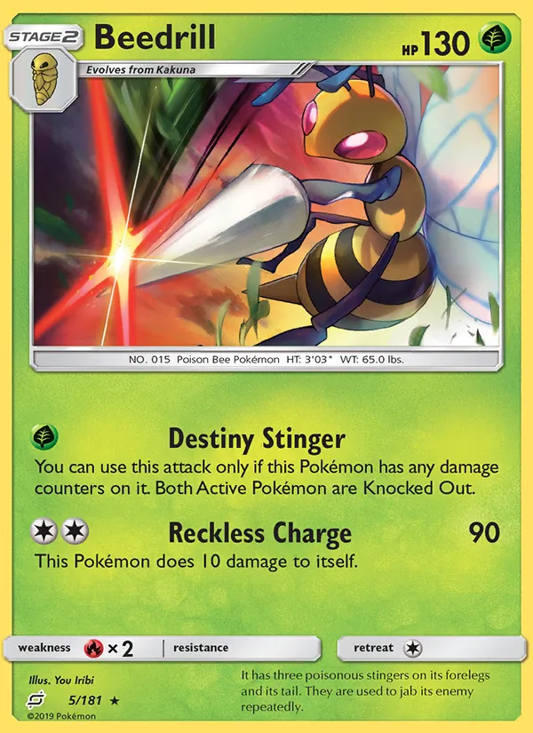 Kaart Beedrill uit Team Up, nummer 5/181