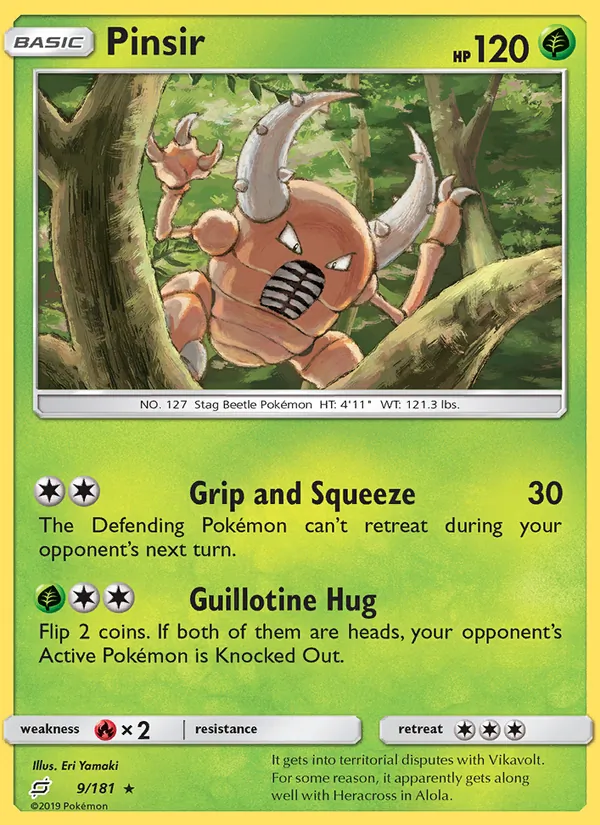 Kaart Pinsir uit Team Up, nummer 9/181