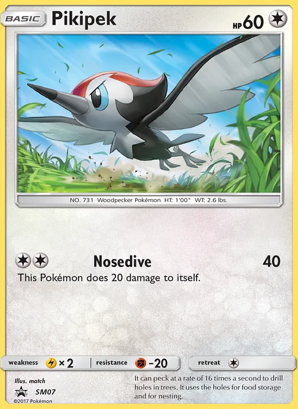 Kaart Pikipek uit SM Black Star Promos, nummer SM07/248