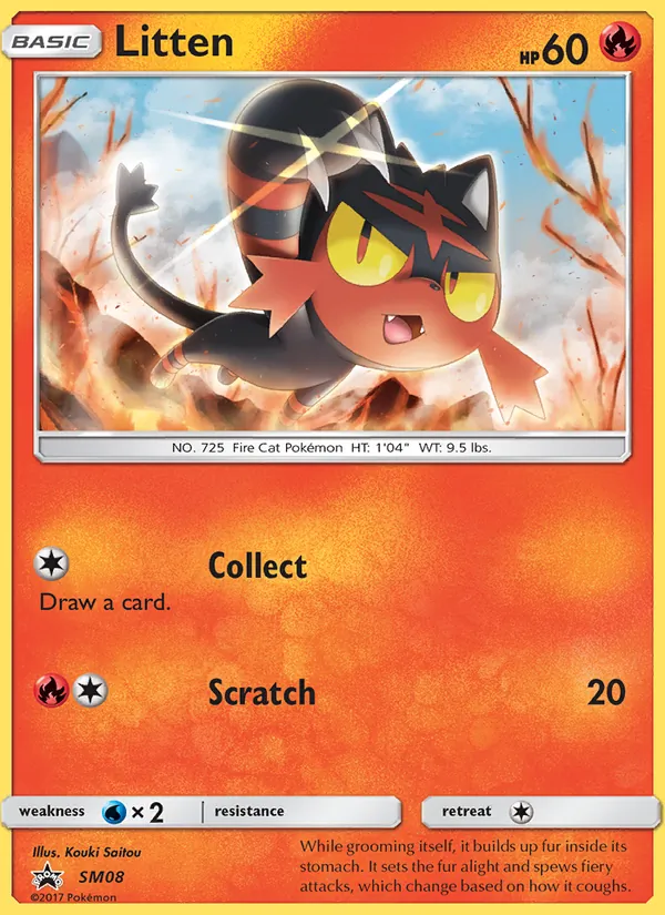 Kartu Litten dari SM Black Star Promos, nomor SM08/248