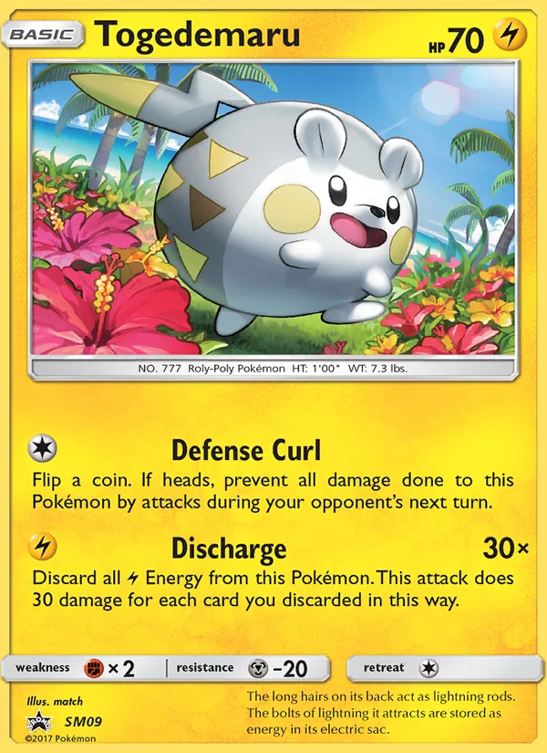 Kaart Togedemaru uit SM Black Star Promos, nummer SM09/248