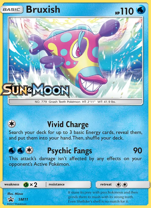 Bruxish card from SM Black Star Promos, number SM11/248