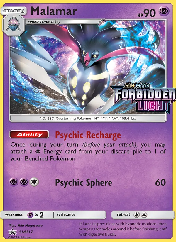 Malamar card from SM Black Star Promos, number SM117/248