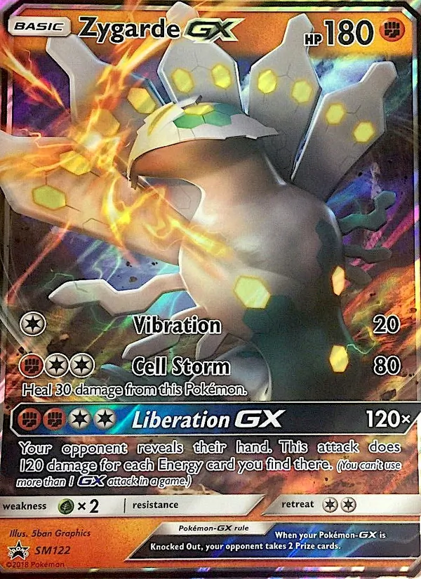 Kartu Zygarde GX dari SM Black Star Promos, nomor SM122/248