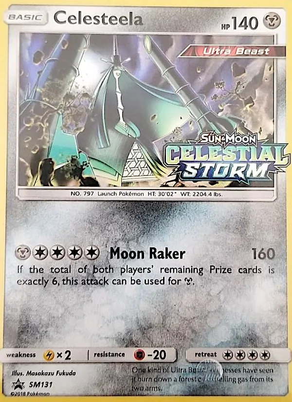 Celesteela card from SM Black Star Promos, number SM131/248