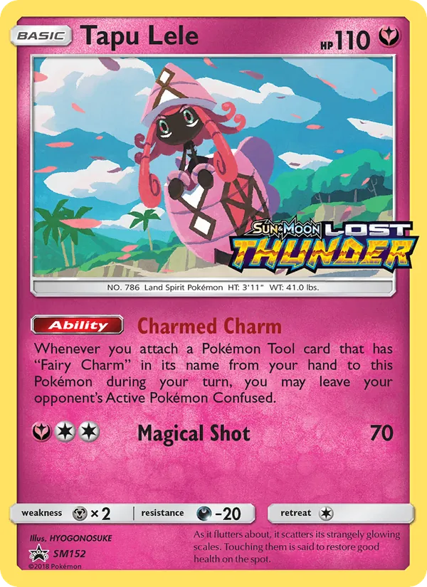 Tapu Lele card from SM Black Star Promos, number SM152/248