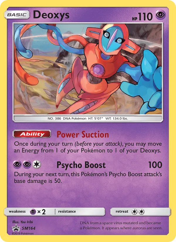 Kartu Deoxys dari SM Black Star Promos, nomor SM164/248