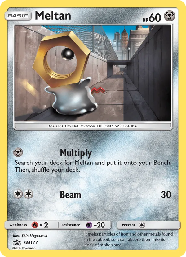 Kartu Meltan dari SM Black Star Promos, nomor SM177/248