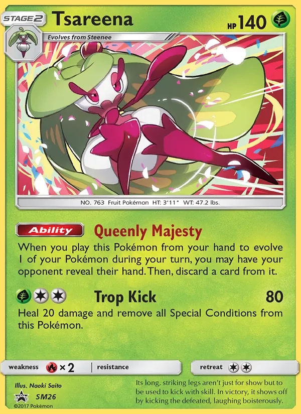 Kartu Tsareena dari SM Black Star Promos, nomor SM26/248
