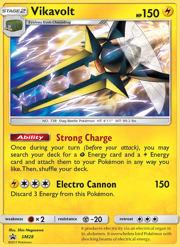 Kaart Vikavolt uit SM Black Star Promos, nummer SM28/248