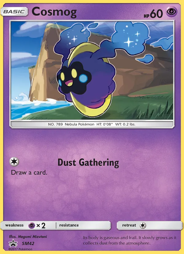 Kaart Cosmog uit SM Black Star Promos, nummer SM42/248