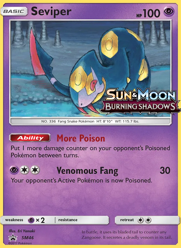 Seviper card from SM Black Star Promos, number SM46/248