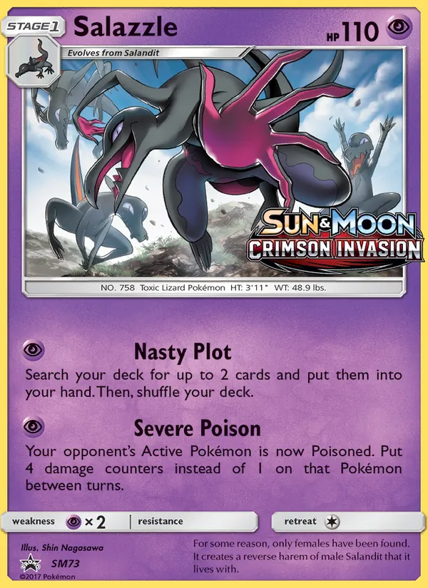 Salazzle card from SM Black Star Promos, number SM73/248