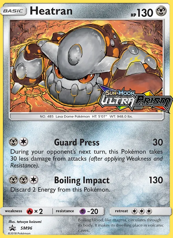 Kartu Heatran dari SM Black Star Promos, nomor SM96/248