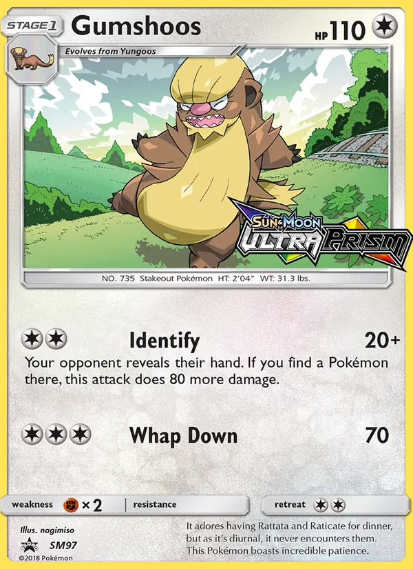 Kartu Gumshoos dari SM Black Star Promos, nomor SM97/248
