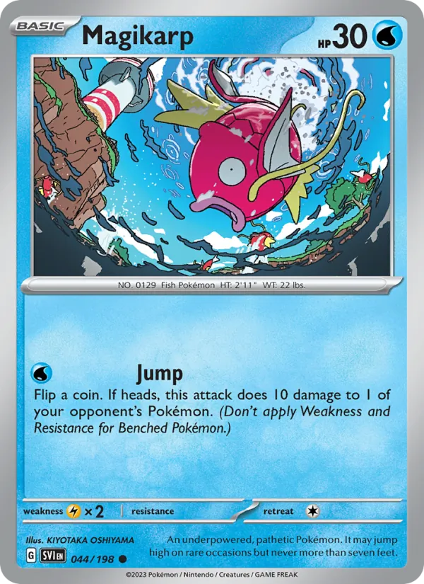 Kaart Magikarp uit Scarlet & Violet, nummer 044/198