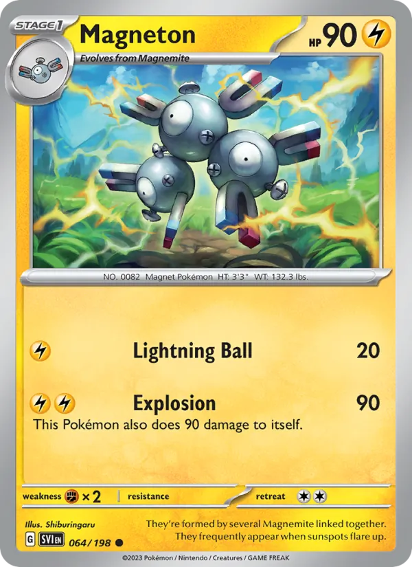 Kaart Magneton uit Scarlet & Violet, nummer 064/198
