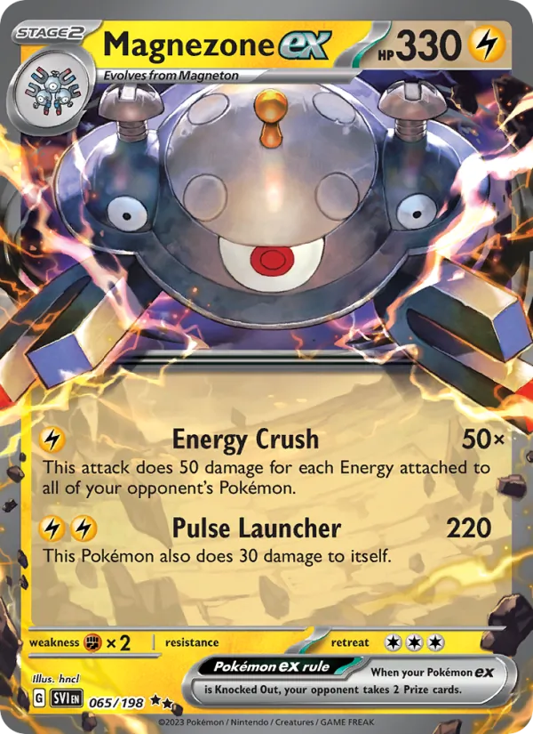 Kaart Magnezone ex uit Scarlet & Violet, nummer 065/198
