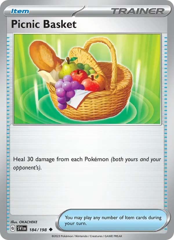 Kartu Picnic Basket dari Scarlet & Violet, nomor 184/198