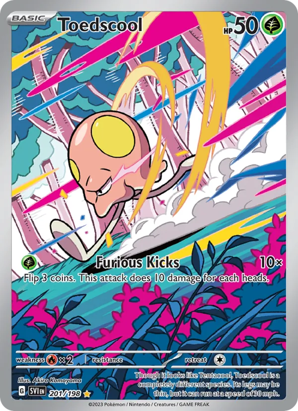 Kartu Toedscool dari Scarlet & Violet, nomor 201/198