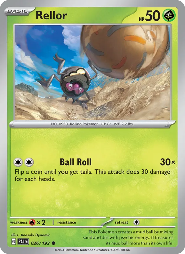 Kartu Rellor dari Paldea Evolved, nomor 026/193