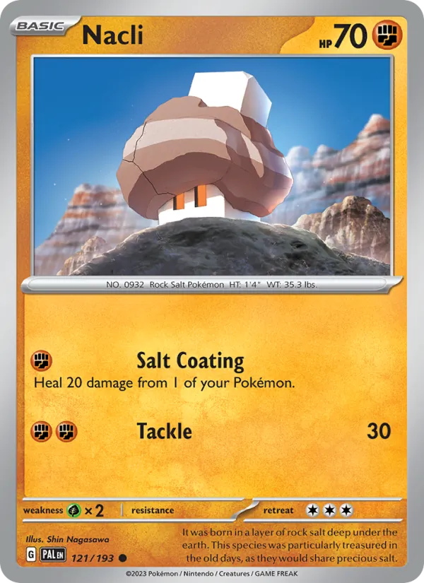 Kartu Nacli dari Paldea Evolved, nomor 121/193
