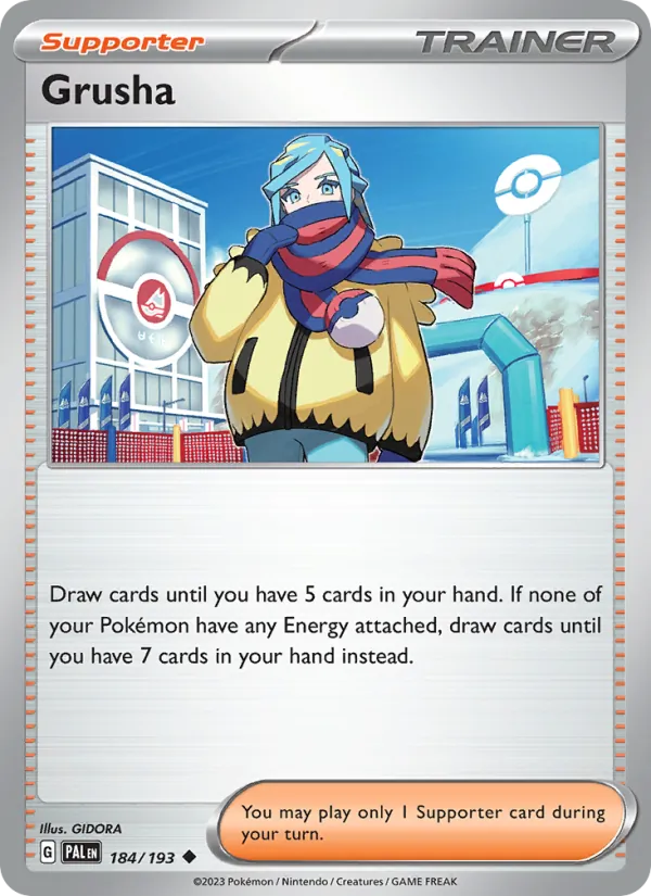 Kartu Grusha dari Paldea Evolved, nomor 184/193