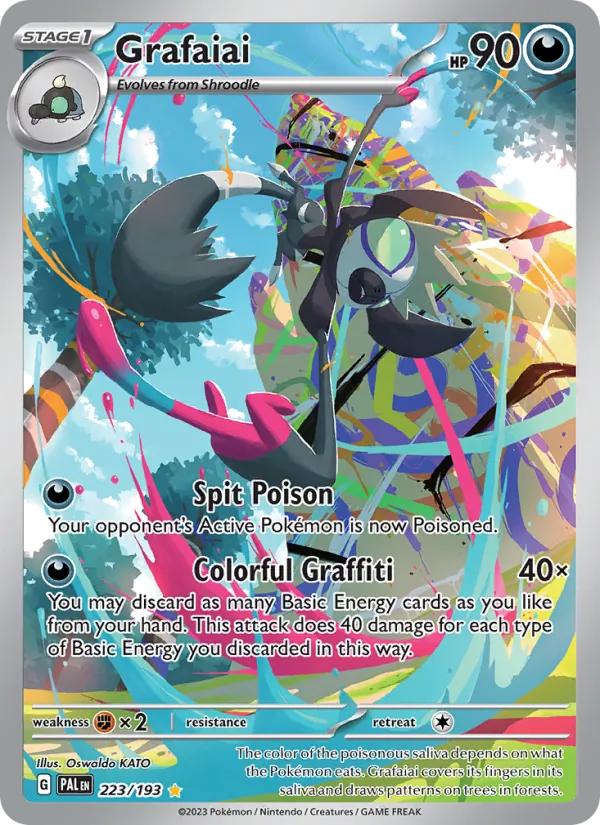 Grafaiai card from Paldea Evolved, number 223/193