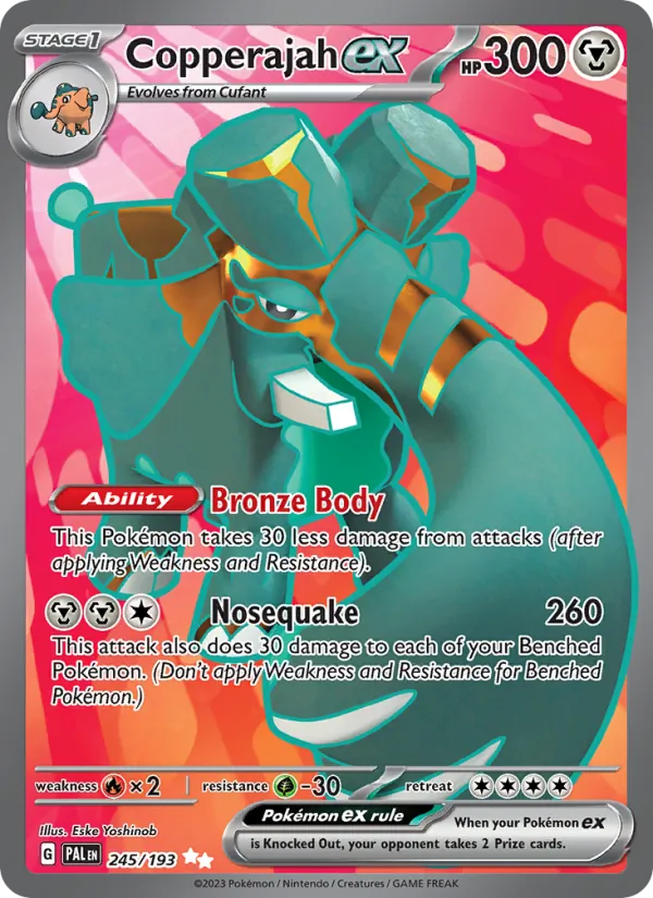 Kaart Copperajah ex uit Paldea Evolved, nummer 245/193