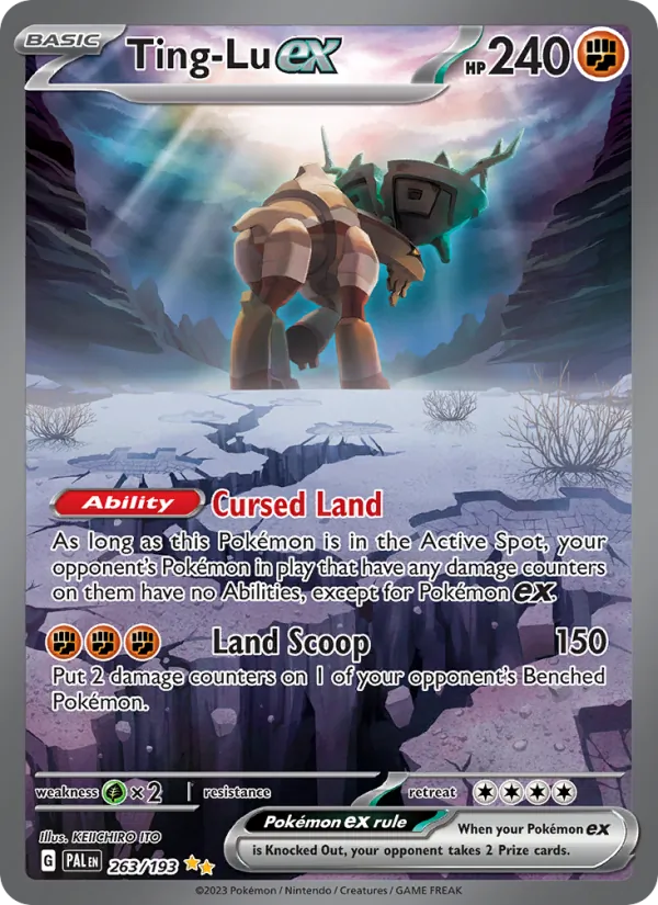 Ting-Lu ex card from Paldea Evolved, number 263/193