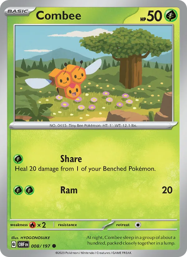 Kaart Combee uit Obsidian Flames, nummer 008/197