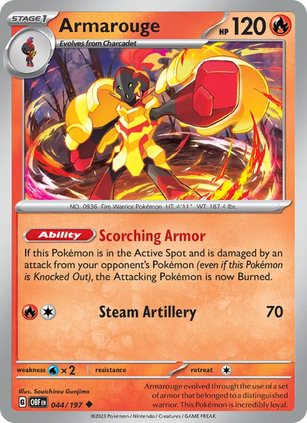 Kartu Armarouge dari Obsidian Flames, nomor 044/197