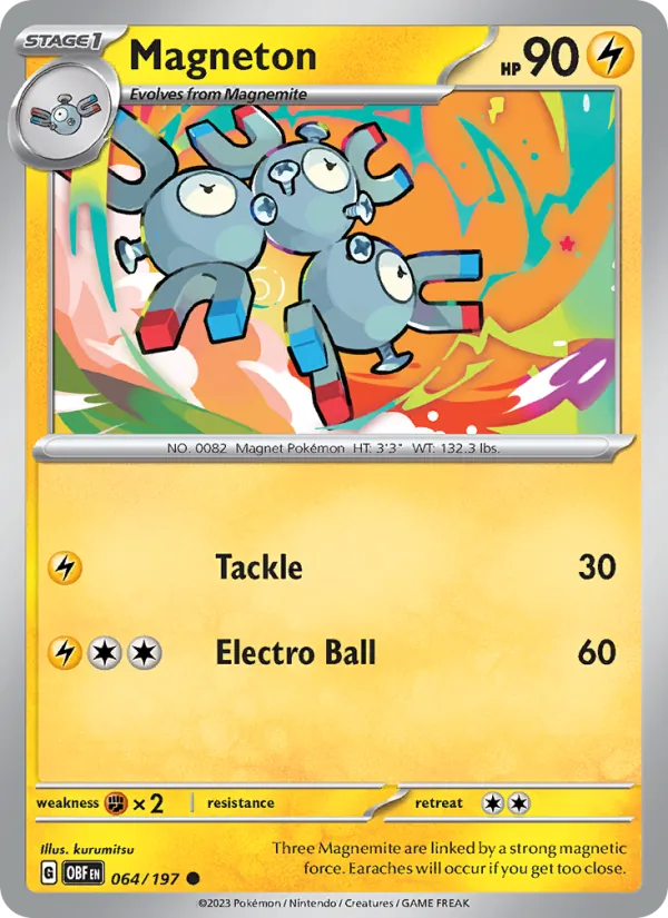 Kaart Magneton uit Obsidian Flames, nummer 064/197