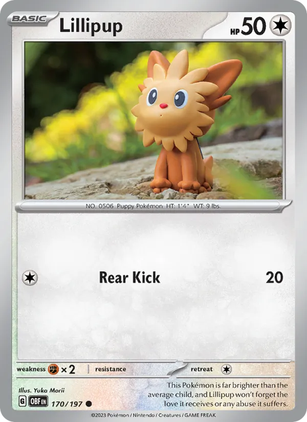Kaart Lillipup uit Obsidian Flames, nummer 170/197