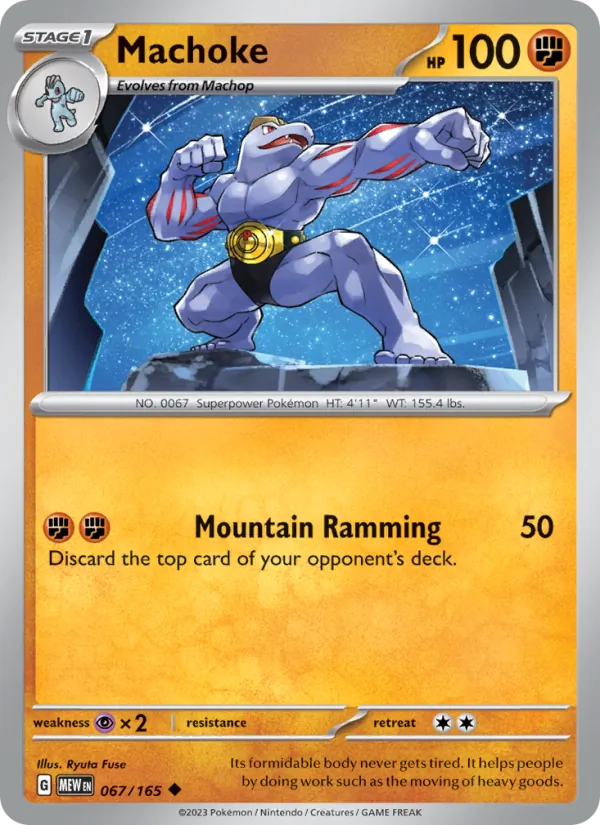 Kaart Machoke uit 151, nummer 067/165