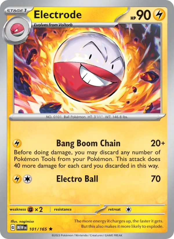 Kaart Electrode uit 151, nummer 101/165