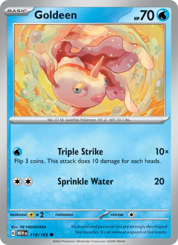 Kaart Goldeen uit 151, nummer 118/165