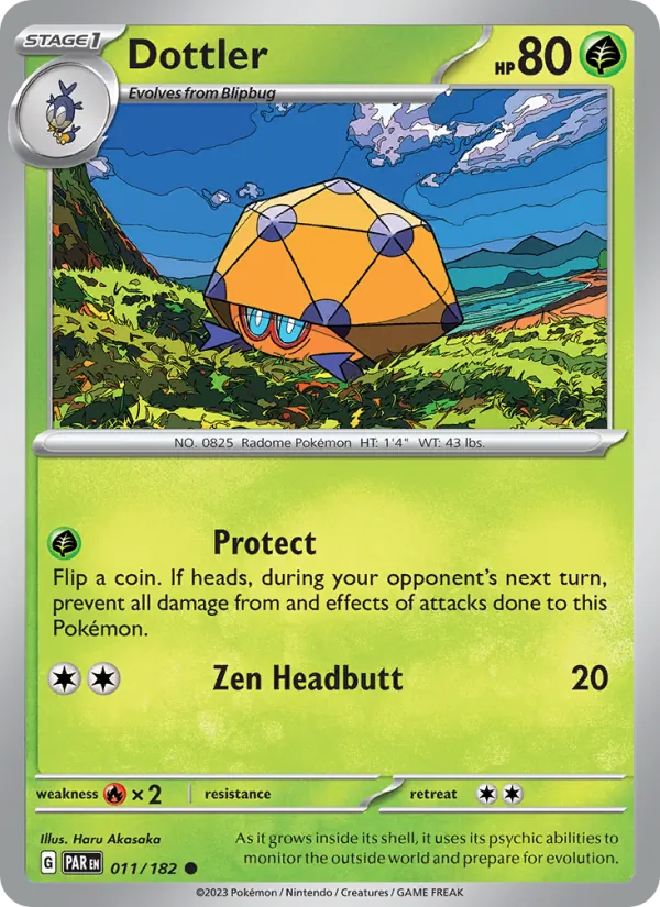 Kaart Dottler uit Paradox Rift, nummer 011/182