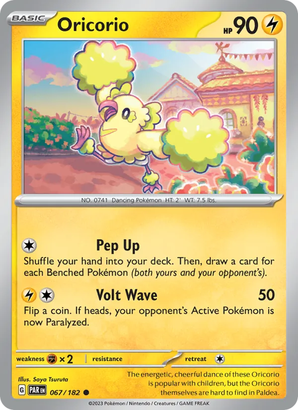 Kartu Oricorio dari Paradox Rift, nomor 067/182