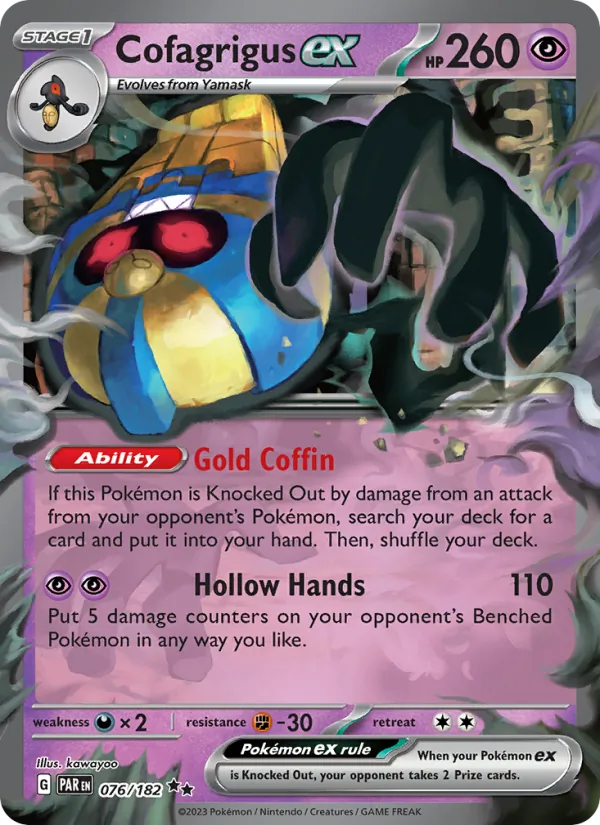 Kartu Cofagrigus ex dari Paradox Rift, nomor 076/182