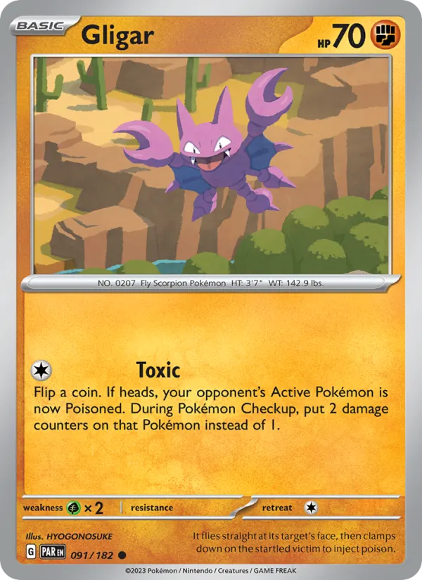 Kartu Gligar dari Paradox Rift, nomor 091/182