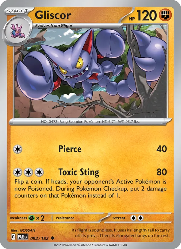 Kaart Gliscor uit Paradox Rift, nummer 092/182