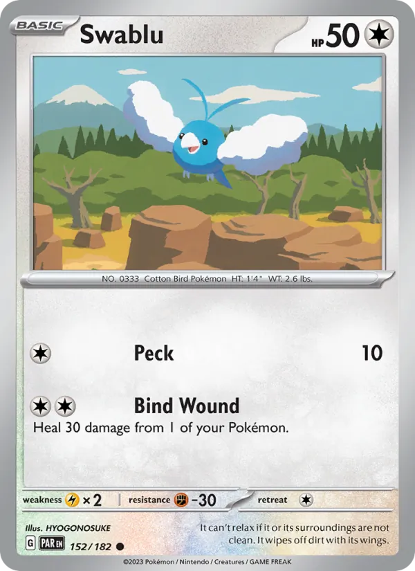 Kaart Swablu uit Paradox Rift, nummer 152/182