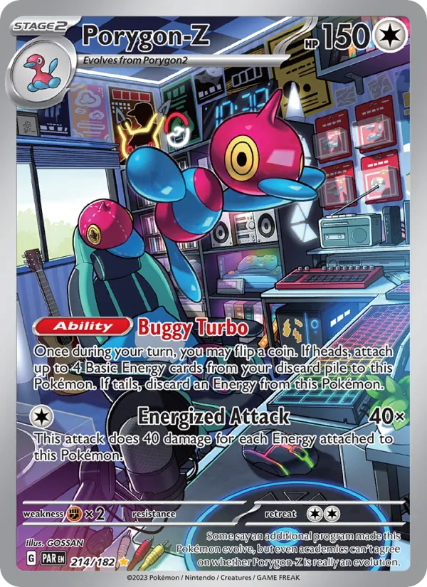 Porygon-Z card from Paradox Rift, number 214/182