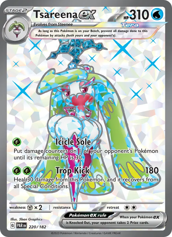 Kartu Tsareena ex dari Paradox Rift, nomor 220/182