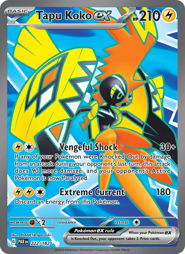 Kartu Tapu Koko ex dari Paradox Rift, nomor 222/182