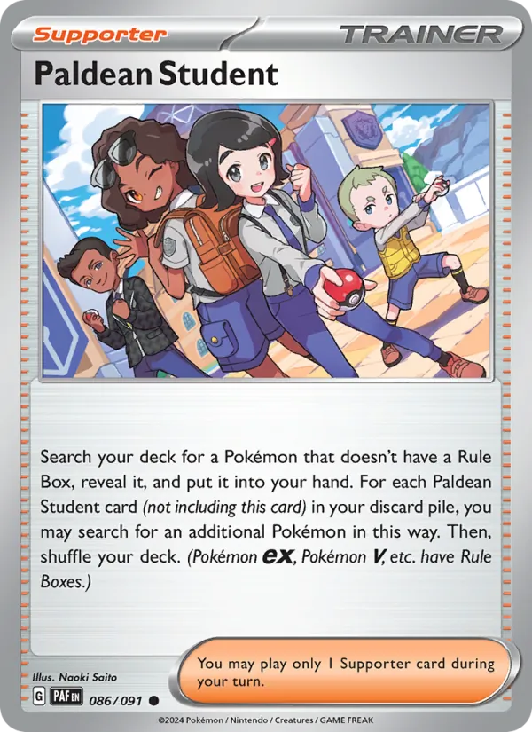 Kartu Paldean Student dari Paldean Fates, nomor 086/91